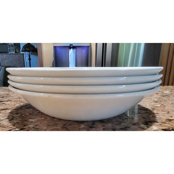 (4) Churchill Grape & Leaf Mosaic On Rim, Yellow Rim Coupe Soup Bowls - Picture 13 of 16